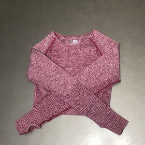 Small Amazon two piece maroon workout set